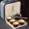 Bouteilles d'eau TEAWARE CHINOS THE SET CHARGE POUR GONG FU GONG FU TEAPOT PORTABLE AVEC 360 MAKER ROTATIONS ET INFUS 231216