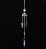 Décorations de jardin Sun Catchers suspendus boule de cristal perles ornement patio pelouse lune étoile pendentif verre prisme arc-en-ciel fabricant 50pcs