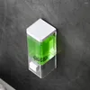 Distributeur de savon liquide sans perçage, comptoir en plastique ABS, récipient Transparent, shampoing, Gel, maison
