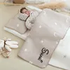 Blankets Personalized Double Sided Jacquard Cotton Handmade Baby Blanket Gift Born Moon Star Cover