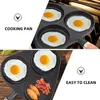 Pans Omelet Pan Small Frying Egg Pancake Griddle Fried Cooking Divided Cast Iron Cookware Steak Breakfast