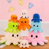 Leuke Octopus Gevulde Dubbelzijdige Flip Omkeerbare Pluche Kussen Octopus Poppen Omkeerbare Gevulde Octopus Dieren Knuffel