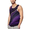 Men's Tank Tops Marble Liquid Top Gold And Grey Streetwear Daily Gym Men Graphic Sleeveless Shirts Plus Size