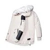 Mäns päls faux män vinterjacka parkas krage kappa mode förtjockar bomull varm fleece foder jackor mens lapptäcke casual 231216