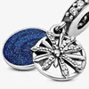 Löst ädelstenar 925 Sterling Silver Blue Globe Snowflake Air Balloon Clip Charm Pärla Fit Original Pendant Armband DIY SMYELLT FÖR KVINNOR