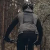 Kurtki rowerowe Santic Męskie kurtki rowerowe termiczne swobodne rowerowe z kapturem płaszcz sportowy szczotkowane unisex gęstość utrzymywania ciepła wiatrem 9C01102 231216