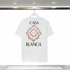 メンズデザイナーTシャツCasablAncaレター印刷ハイストリートコットントップティーファッションメン女性カジュアルTシャツストリートウェア12色