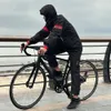 Cykelbyxor Wosawe Cycling Rain Pants Men Reflektiv Rain Pant Waterproof Bicycle Outdoor Sports Multi-Use Camping Rain Trouser 231216
