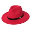 Breda randen hattar hink mode män fedora hatt kvinnor jazz elegant höst vinter imitation ull brittisk topp utomhus casual filt 231216