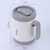 Tazze con coperchio Tazza per l'acqua Tazza da caffè ergonomica isolata per uso domestico Bicchiere da lavoro in acciaio inossidabile 304 resistente al calore