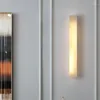Vägglampa marmor koppar kropp modern minimalistisk kinesisk vardagsrum tv -bakgrund dekorativ gång korridor sovrum