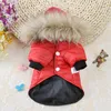 Hundkläder vinterrock liten jacka vindtät varma husdjurskläder ner hoodie för valp doggy snowsuit outfits chihuahua