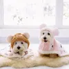 Hondenkleding Zacht Fluwelen Kleding Voor Kleine Honden Pyjama Mantel Deken Puppy Katten Chihuahua Kleding Jas Mopshondenjassen Warme Jas Kat