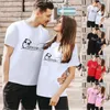 Men's T Shirts Shirt Folder Board Sleeve Round Top Couple Comfortable Day Short Valentine's Casual Simple Neck Dry