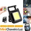 Partihandel USB Mini KeyChain Light Cob Work Light Car Repair Light Hushållens akut nattljus