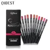 Lip Gloss Qi 12 Colors Lip Lip Liner Pencil Sets عارية Lipliner مقاومة للماء طويلة الأمد Lipstick Lipstick Professional Makeup Kit Pencil 231216