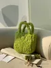 INS Children fleece handbags girls faux fur basket tote bag kids one shoulder messenger bags S0957