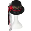 Berets Vintage Gear Hat Steampunk Top Cosplay With Ribbon Party Supply Costume Dropship