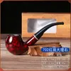 Smoking Pipe New men's resin large pipe, detachable cleaning and filtering, imitation marble cigarette holder, curved hammer pipe