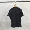 Originalidade Tshirt Luxo tendência rua moda masculina em torno do pescoço carta impressa camiseta férias de alta qualidade Algodão Tees Homens Soltos Camisa Respirável 88