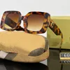 Zonnebrillen designer zonnebrillen luxe zonnebrillen voor dames letter UV400 ontwerp streak effen kleur stijl strand reizen zonnebril geschenkdoos 6 kleuren mooi