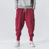 Męskie spodnie Czarnoczerwone hip -hopowe mody jogger jogger harem man man swobodne spodnie dresowe męskie wielkie rozmiar 5xl 231216