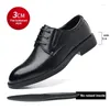 Dress Shoes 3/6/8 CM Elevator Men Black Soft Leather Heighten Formal Casual Business Oxfords Suit