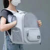 Caixas para gatos Casas Mochila para gatos Bolsa para cães pequenos Gatos Filhote de cachorro Espaço expansível Malha respirável Transparente para viagens ao ar livre Produtos para animais de estimação Item 231216