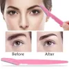 Rasoirs pour sourcils 100 pièces sourcil Shaper Portable rasoir sourcils tondeuse façonnage ciseaux Cutter femme visage lame Shaper épilateur maquillage outil 231216