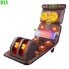 Back Massager Electric Full Body Massage Cushion med bil som laddar cigarettändare Plug Lumbal Neck Smärta Relief Uppvärmningsvibration 231216