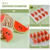 Party Decoration 5 Pcs Simulated Watermelon Slices Birthday For Girl Decorative Models Simulation Manual Fake Desktop Pvc Student