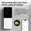 Campainhas Tuya Smart Wifi Vídeo Campainha Câmera com 2 vias Áudio Intercom Night Vision Wireless Door Product Home Security Fácil de usar