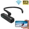 Câmeras de vídeo de ação esportiva Head Mounted Sport Camera 4K 30FPS EIS Anti Shake Digital Mini Camcorder Recorder Outdoor Bike Motorcycle Cam 231216