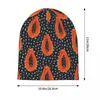 Berets Tropical Fuits Papaya Bonnet Hat Knit Hip Hop Street Skullies Beanies Men's Women's Summer Dual-use Cap