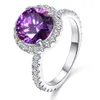 Hot Verkoop zirkoon mode-sieraden ring 925 sterling zilver messing sieraden 3 gram gouden verlovingsringen voor vrouwen