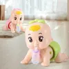 Bebê música som brinquedos bonito mini crawl toddle elétrico luminescente rastejando para bebês e crianças pequenas 231218