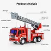 Electric RC Car Oversized Children Firefighter Toys Fire Truck Electric Toy Spray Water Music Light Educational for Kids Gift 231218