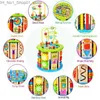 Tri Nesting Stacking Toys Montessori Jouets en bois pour enfants Multifonction Perles Boîte au trésor Préscolaire Bébé Blocs de construction Éducation précoce Enfants Q231218