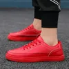 2023 Moda Clássica Confortável Sapatos Casuais para Homens Respirável Preto Branco Vermelho Azul Escuro Verde Cáqui Cinza Marrom Café Pêssego Sapatos Atléticos Jogging Shoe TAMANHO 4T96