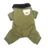 Hondenkleding Dierenkleding Winterkatoenen jas voor kleine grote honden Mode Koudebescherming Verdikte Yorkshire Teddy-kostuum