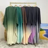 Ropa étnica Mujer Abierta Abaya Musulmán Ramadán Cómodo Manga Larga Casual Negro Abayas Turco Dubai Mujer Islámica 6 Colores