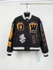 Men's Jackets AutumnWinter Letter Embroidered Leather Baseball Jacket for men Street Hiphop Retro Uniform Allmatch Top 231218