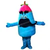 Halloween blaue Aubergine Maskottchen Kostüm Simulation Cartoon Charakter Outfits Anzug Erwachsene Größe Outfit Geburtstag Weihnachten Karneval Kostüm