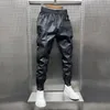 Damen-Hosen, Capris, Winter, Wildleder, Herren, kleiner Fuß, verdickt, lässige Mode, Version von Pu-Leggings, cooles Motorrad 231218