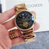 Top classic designer watches PP Men's Large Flywheel Automatic Machinery WatchFashion Wristband Montre De Luxe Bracele Gift