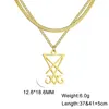 Ожерелья с подвесками, треугольное ожерелье с крестом для женщин, покрытие из нержавеющей стали, золотой амулет, подарки другу, модные украшения 2023, оптовая продажа