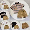 Sets Kinderanzug Baby Kleidung T -Shirt Polo Kinderdesigner Luxus Top Summer Girl Boy Kleidung Shorts Ärmel T -Shirt mit Buchstaben B11#