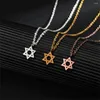 Pendentif Colliers Simple Star Collier pour femmes Or Couleur Acier inoxydable Bijoux de mode Cadeaux en gros