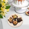 Disposable Dinnerware 50pcs Paper Plates Blank Party Supplies Birthday Decorations