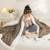 Blanket Warm Wool Sherpa Thick Fluffy Soft Coral Fleece Bedspread on The Bed Single Double Winter Plush Coraline Furry Throw 231218